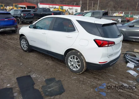 2022 Chevrolet Equinox Awd Lt из США, поврежденный, VIN 3GNAXUEV2NS102001